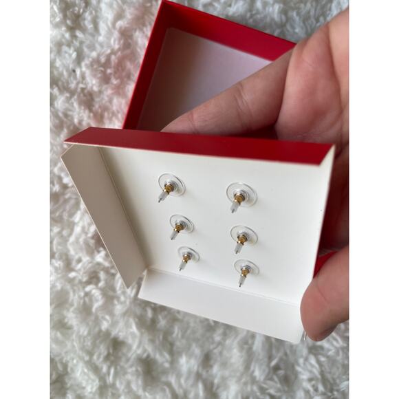 Disney Baublebar Holiday Christmas Drinks Earring Set 3 Pairs New in Box Mickey - Picture 3 of 5